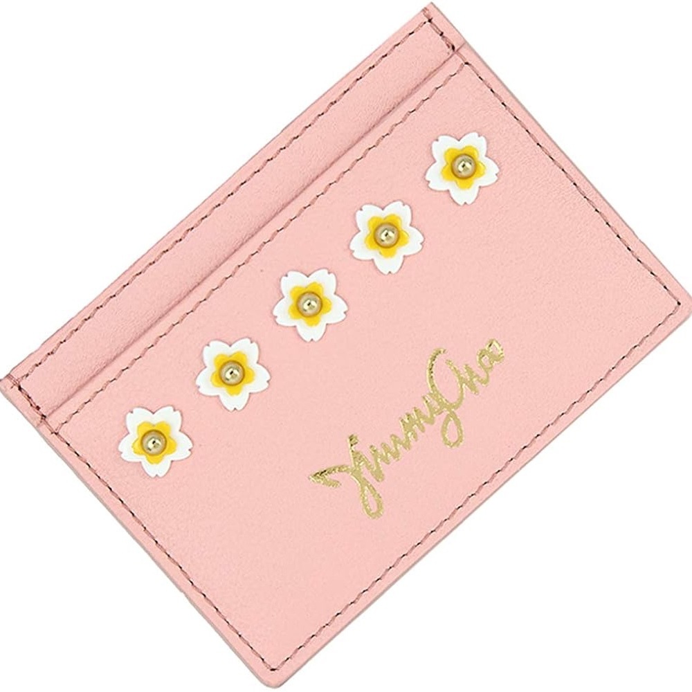 Jimmy Choo Pink Floral Key & Card Holder